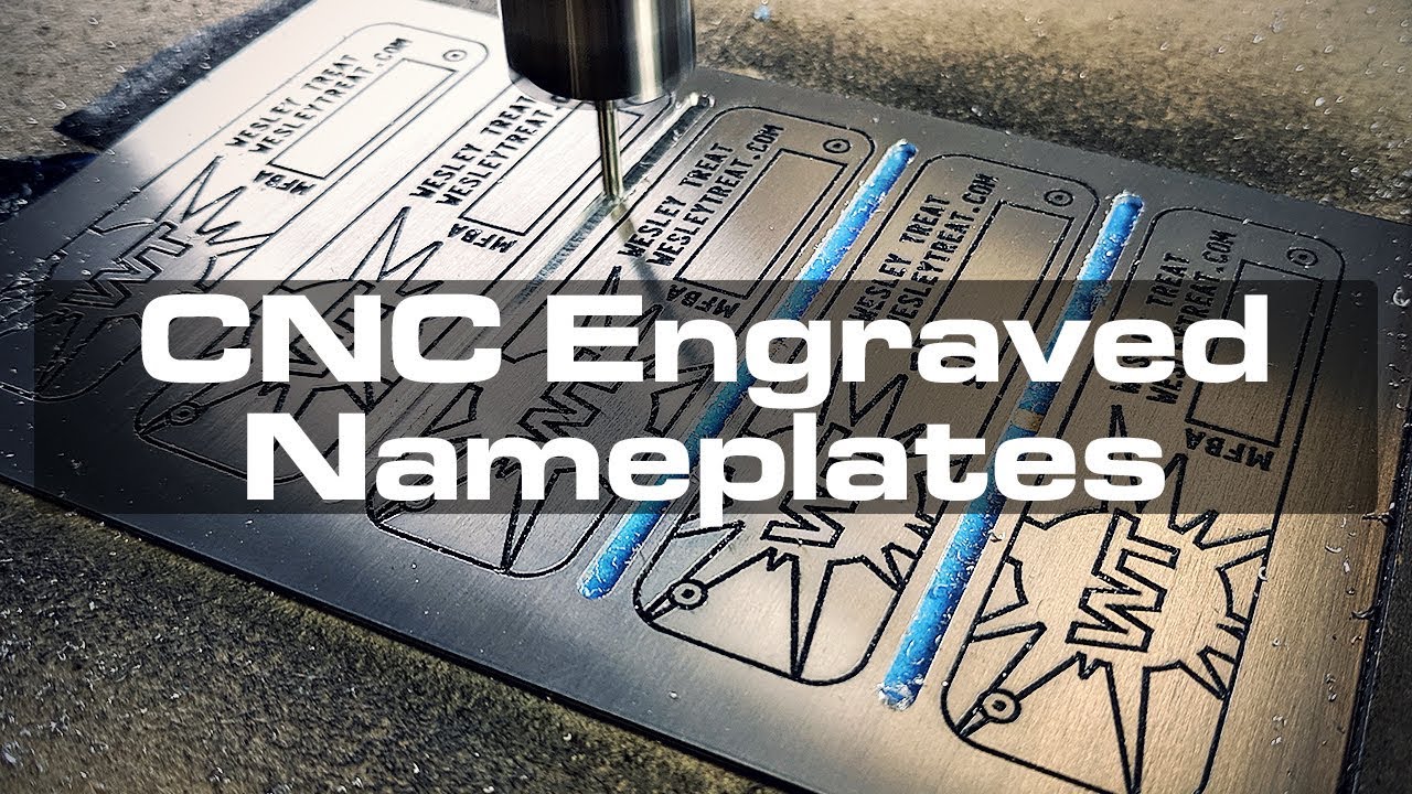 CNC-gravierte Namensschilder aus Aluminium